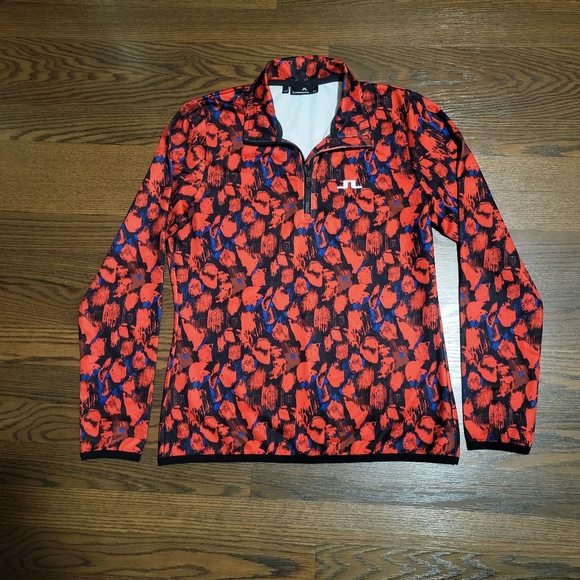 ABSTRACT J. Lindenberg GOLF Long-Sleeve Half Zip Pullover Mid Jersey Shirt - Picture 1 of 8